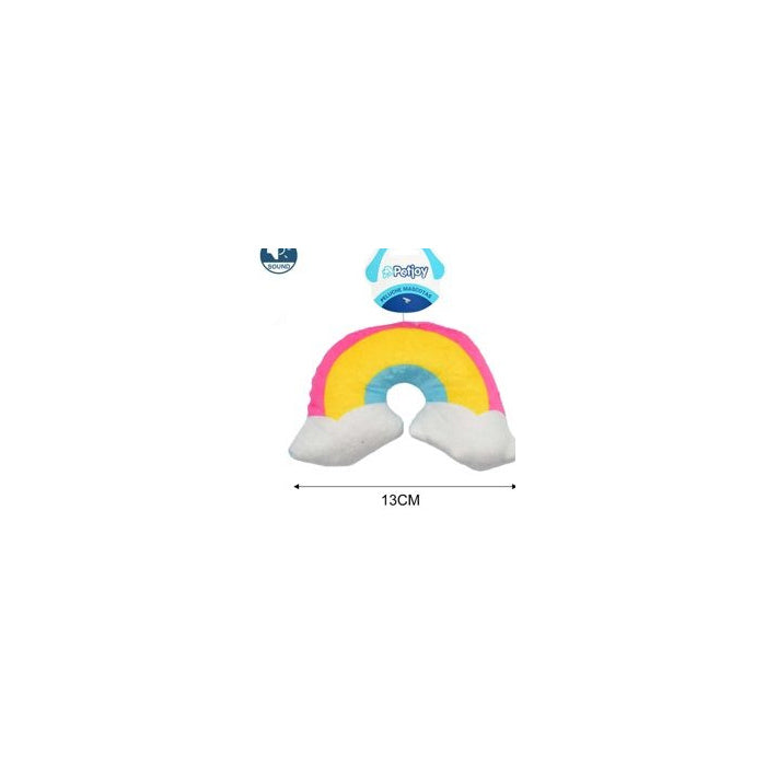 Rainbow Dog Toy, 12 × 13 cm