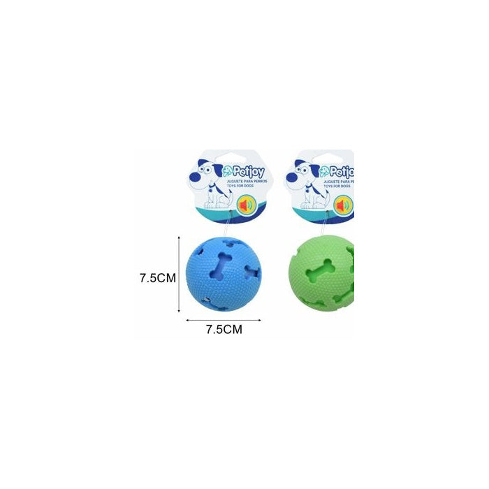 TPR Squeaky Ball Dog Toy, 7.5 cm
