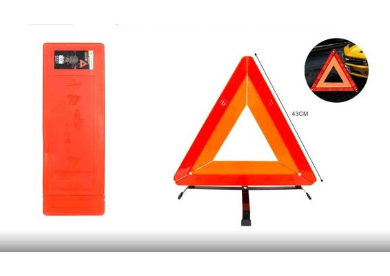 ZB-1001 Car Warning Triangle, 16.9 × 1.4 in