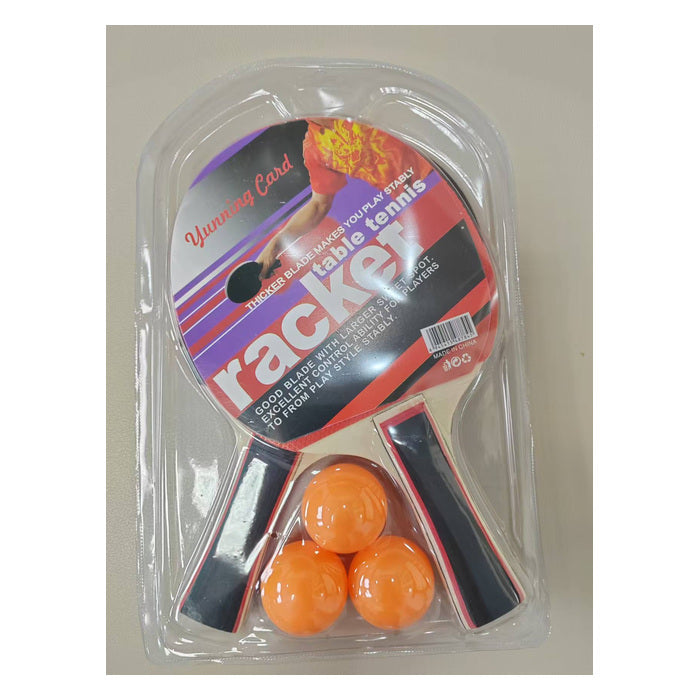 Table Tennis Set - 2 Paddles + 3 Balls