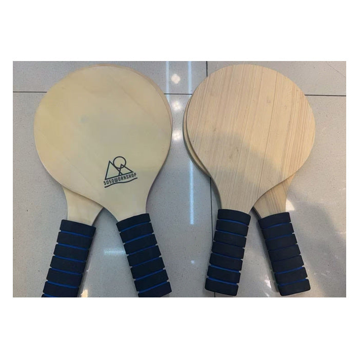 Wooden Beach Paddle Set - 2 wooden paddles / set