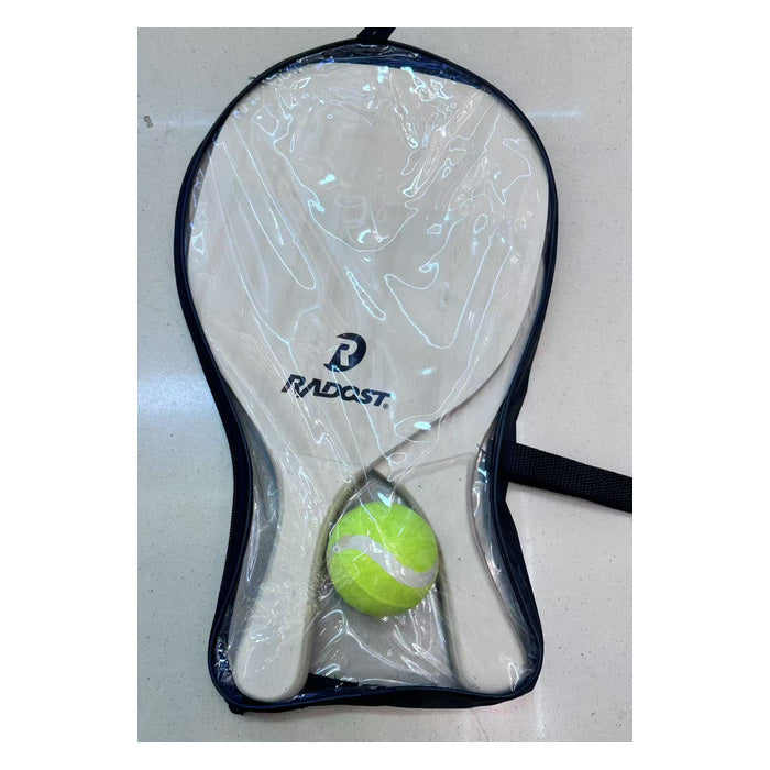 Wooden Beach Paddle & Ball Set - 2 paddles + 1 ball / set