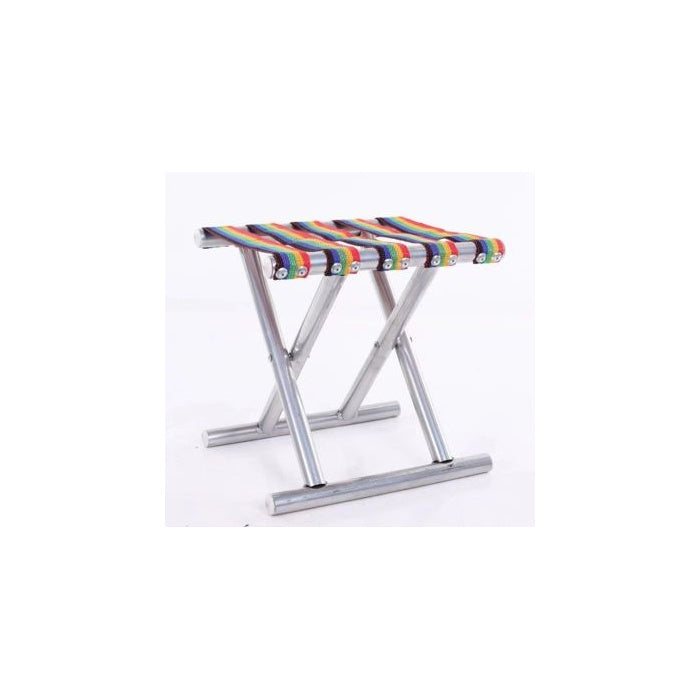 Compact Round-Frame Folding Stool, 26 × 23 × 26 cm