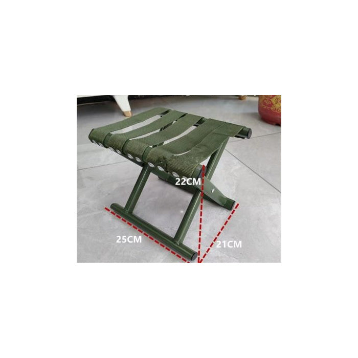 Compact Flat-Frame Folding Stool, 35 × 26 × 23 × 26 cm