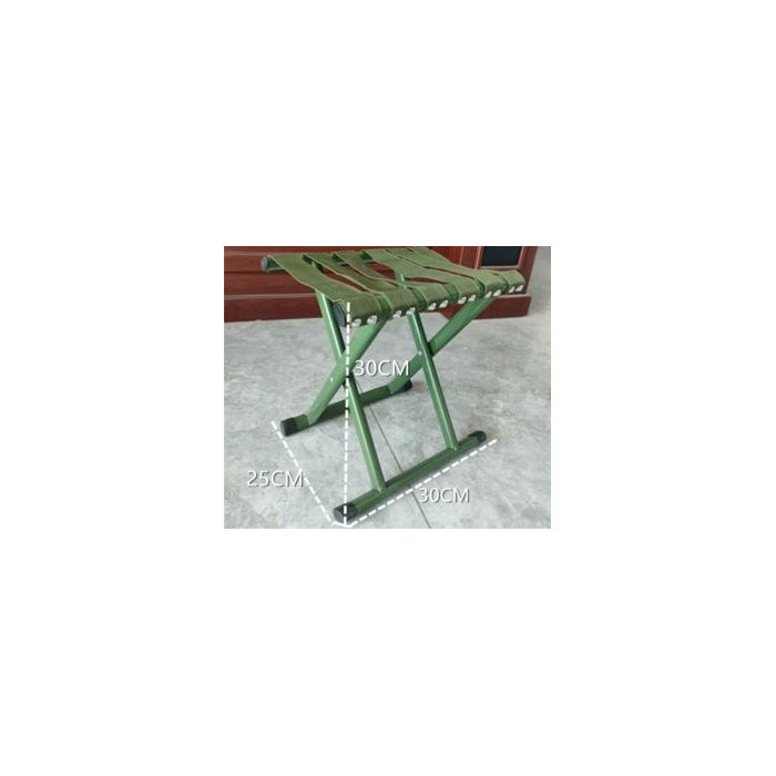 Large Flat-Frame Folding Stool, 30 × 26 × 30 cm