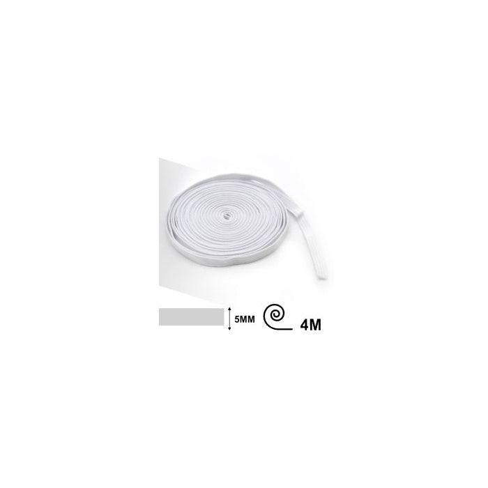 White Flat Elastic Band