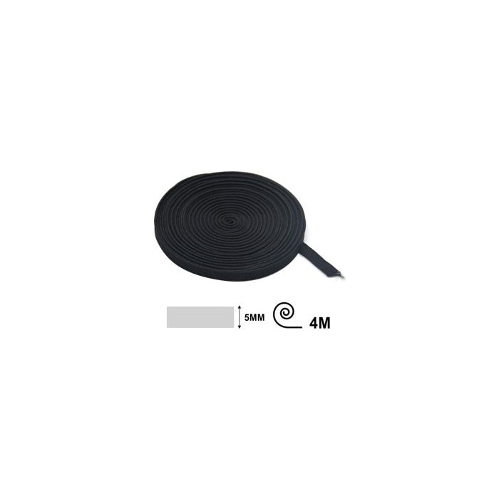 Black Flat Elastic Band