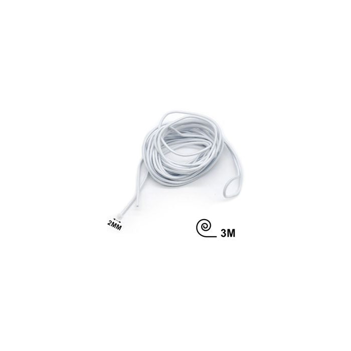 White Round Elastic Cord