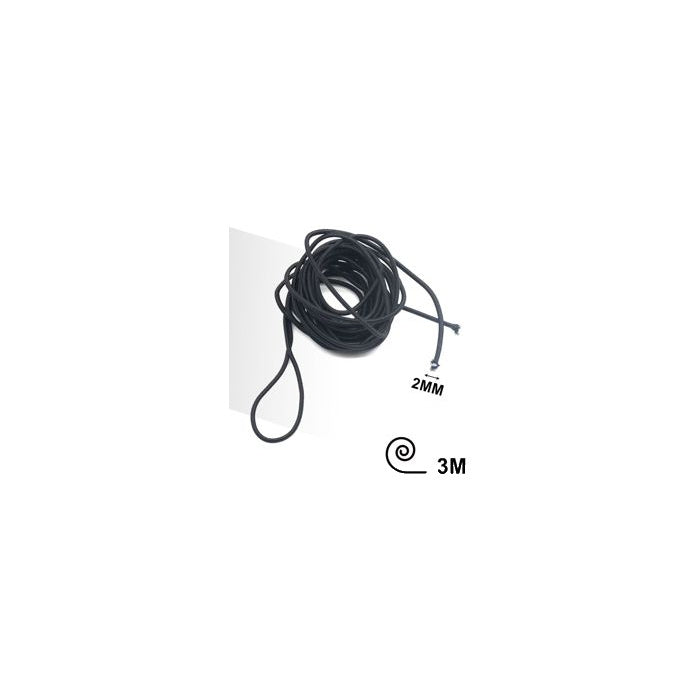 Black Round Elastic Cord