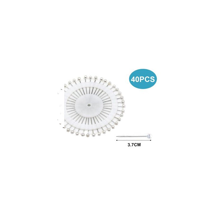 Pearl Head Pins, 40 pcs