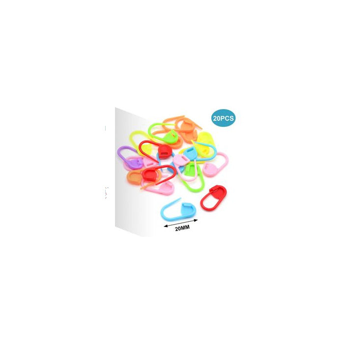 Mini Plastic Clasps, 20 pcs