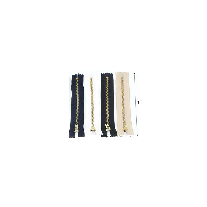 金属拉链 7.1 英寸（18 cm） 4 条