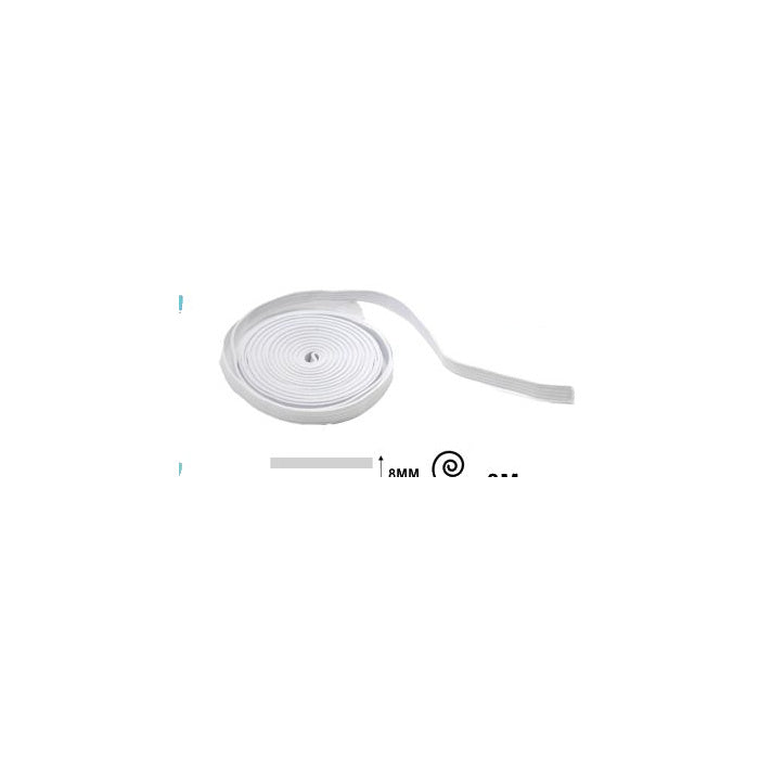 White Flat Elastic Band