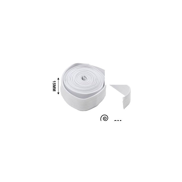 White Flat Elastic Band