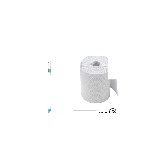 White Flat Elastic Band