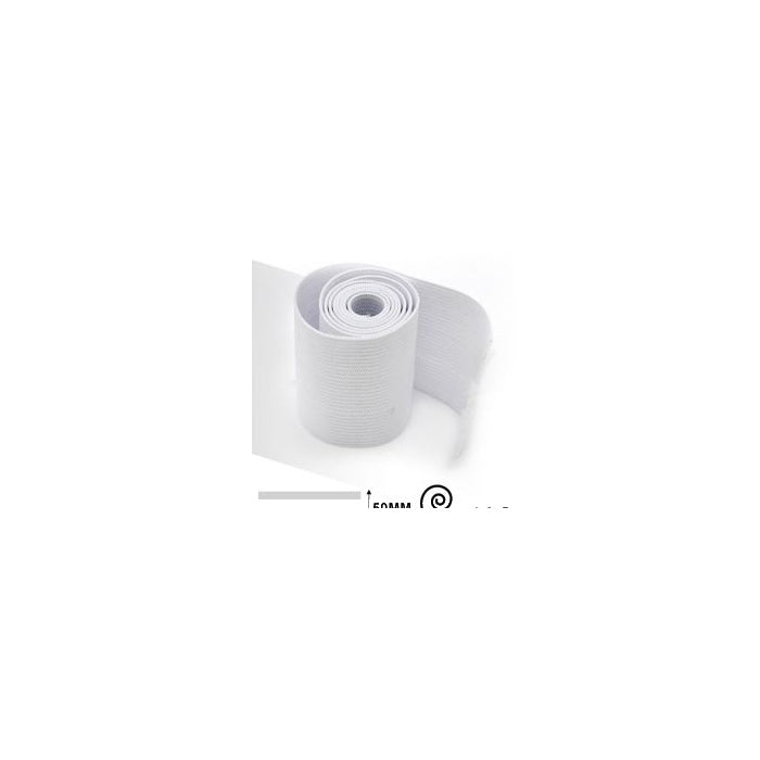 White Flat Elastic Band