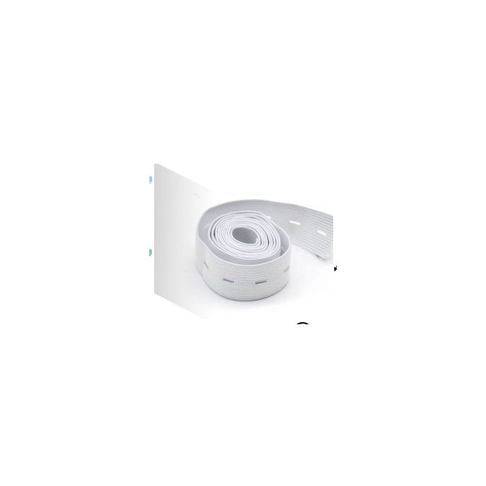White Flat Elastic Band