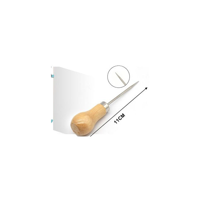 Wooden-Handle Sewing Awl
