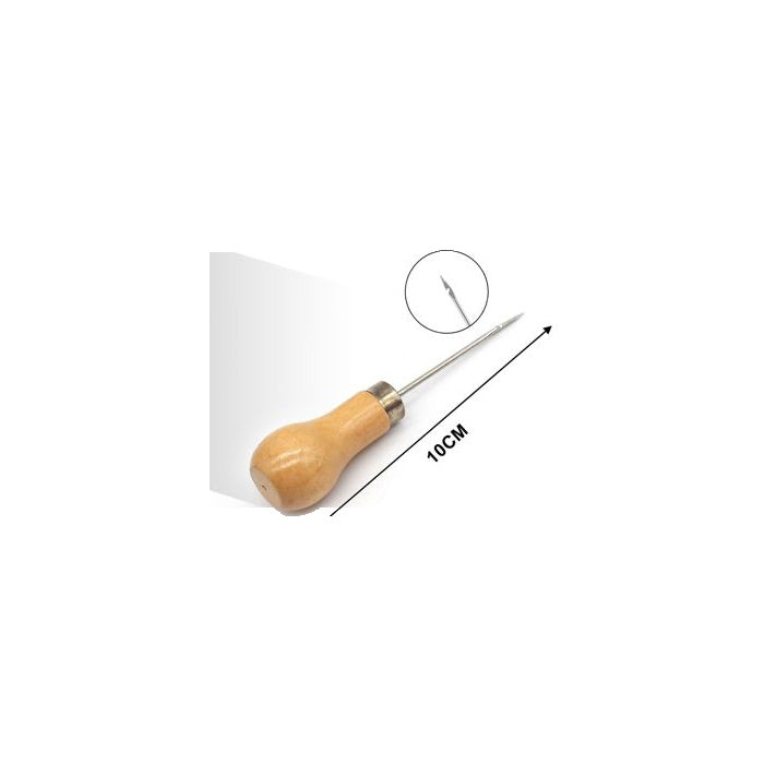Wooden-Handle Sewing Awl