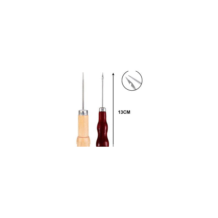 Wooden-Handle Sewing Awl