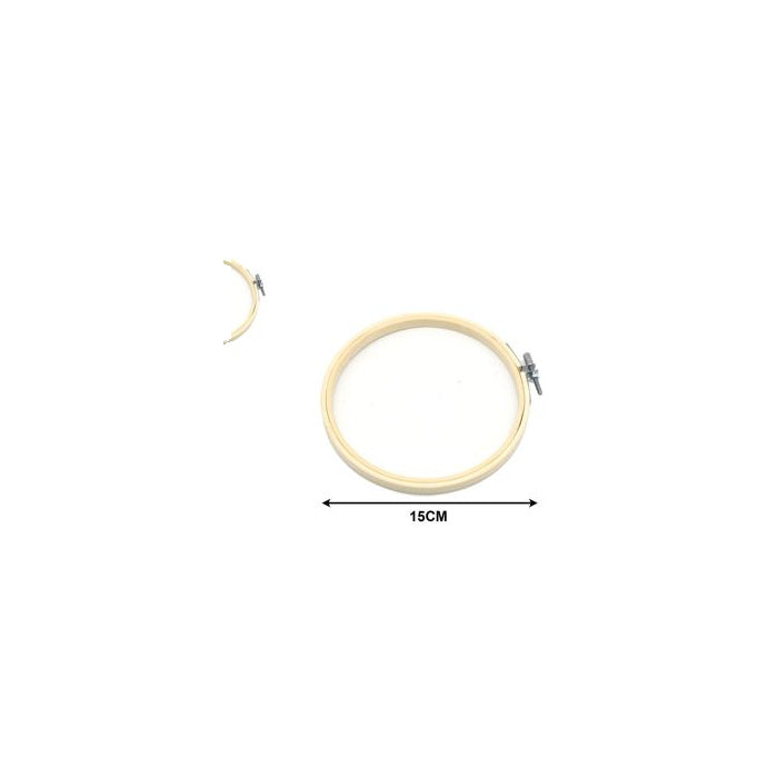 Bamboo Embroidery Hoop, 15 cm