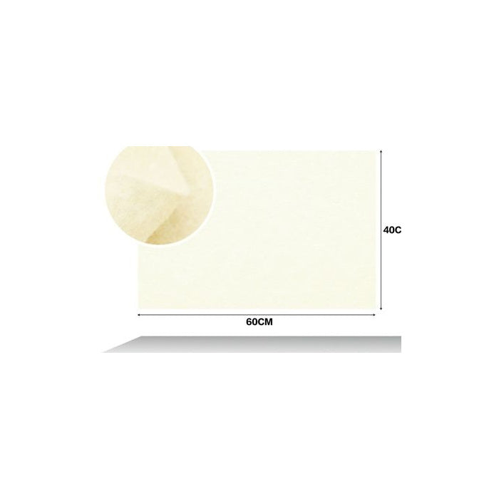 Off-White Felt Sheet, 40 × 60 cm, 1 mm thickness
