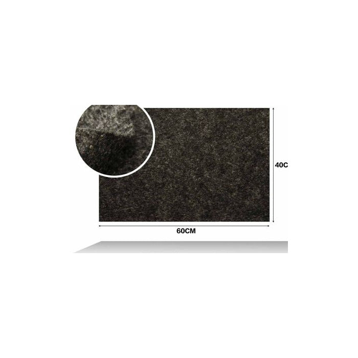 Dark Charcoal Felt Sheet, 40 × 60 cm, 1 mm thickness