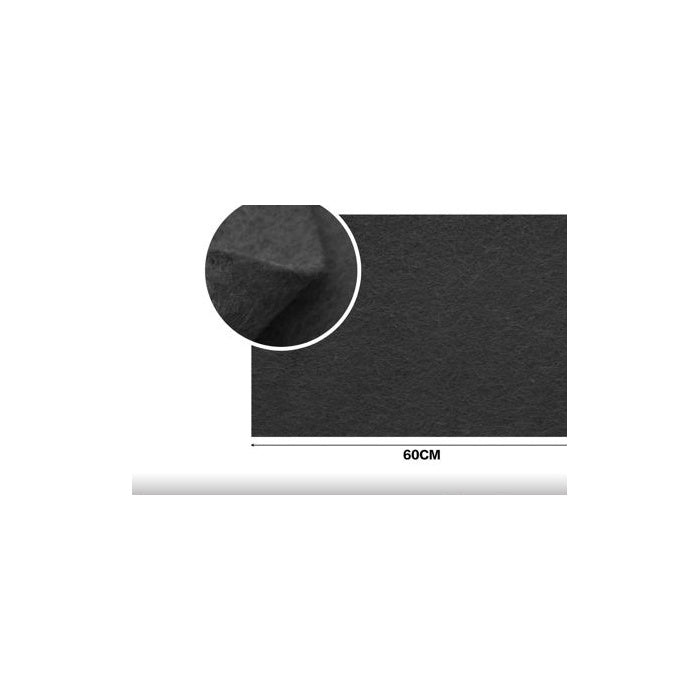 Black Felt Sheet, 40 × 60 cm, 1 mm thickness