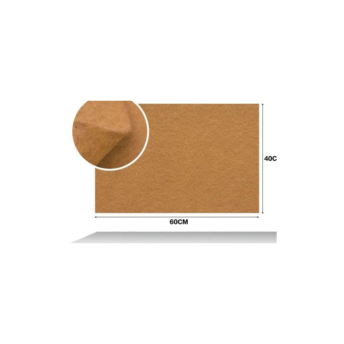 Reddish Brown Felt Sheet, 40 × 60 cm, 1 mm thickness