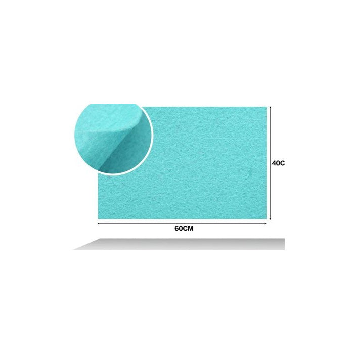 Teal Felt Sheet, 40 × 60 cm, 1 mm thickness