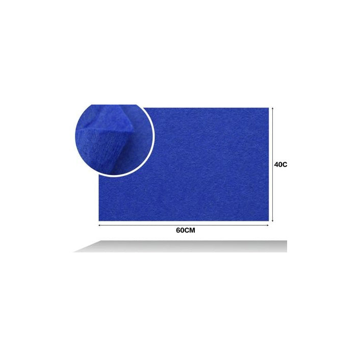 Royal Blue Felt Sheet, 40 × 60 cm, 1 mm thickness