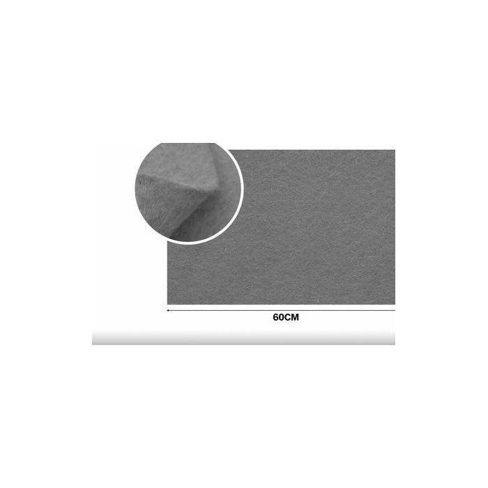 Dark Grey Felt Sheet, 40 × 60 cm, 1 mm thickness