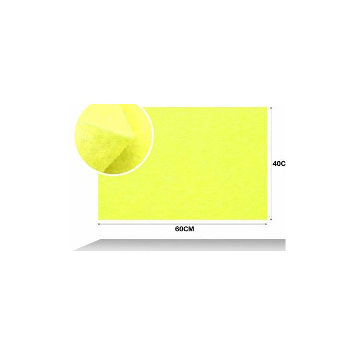 Yellow Green Felt Sheet, 40 × 60 cm, 1 mm thickness