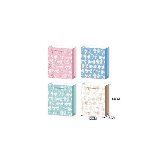 Foil-Stamped Gift Bag, 12 × 4 cm