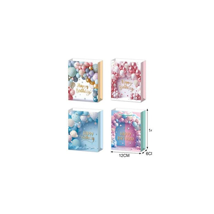 Foil-Stamped Gift Bag, 12 × 4 cm