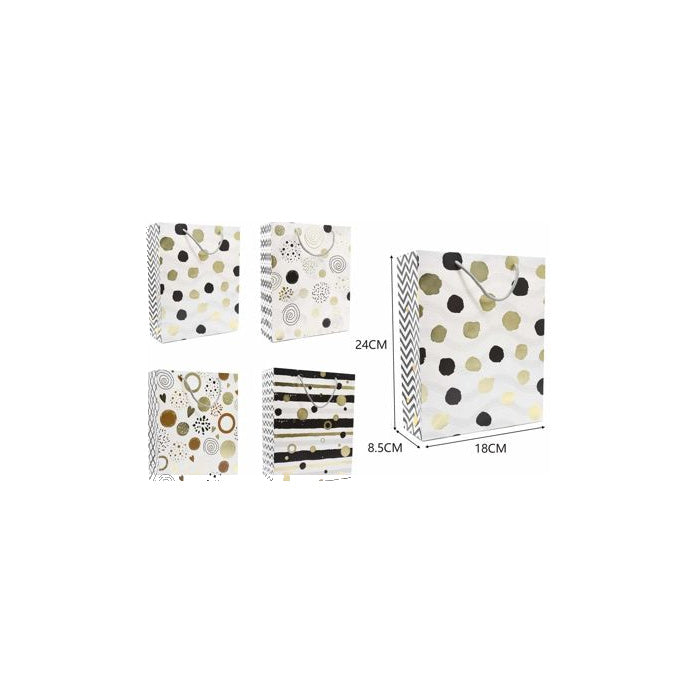 Foil-Stamped Gift Bag, 18 × 4 .5 cm