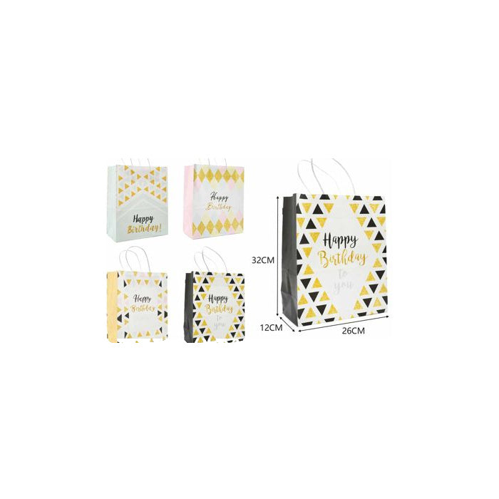 Kraft Paper Gift Bag, 26 × 32 × 12 cm