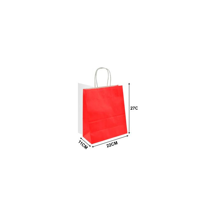 Kraft Paper Gift Bag, 22 × 27 × 11 cm