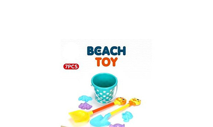 7-Piece Heat Transfer Printing Beach Bucket Set