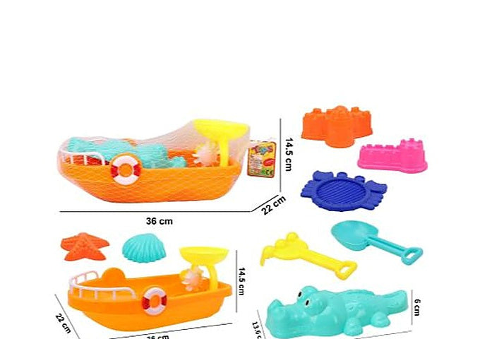 Beach Boat with Crocodile Set