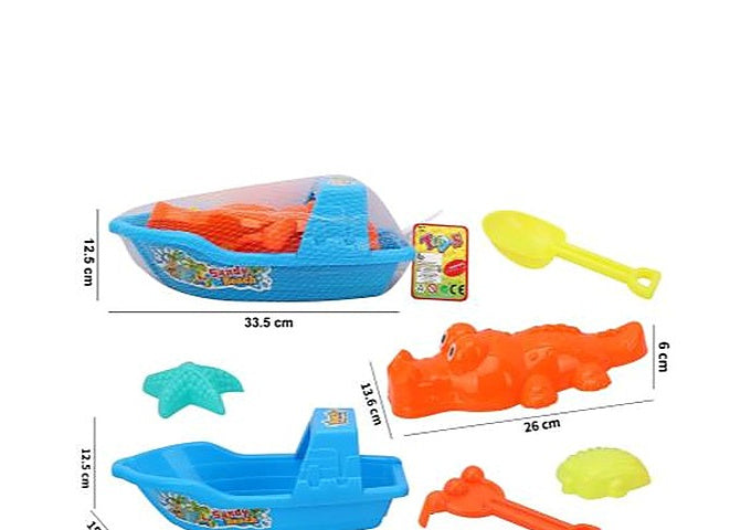 Beach Boat with Crocodile