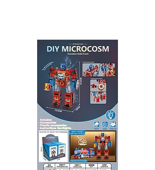 Micro World 3D Puzzle Robot with Lights