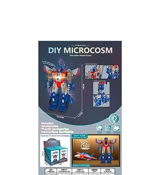 Micro World 3D Puzzle Robot with Lights
