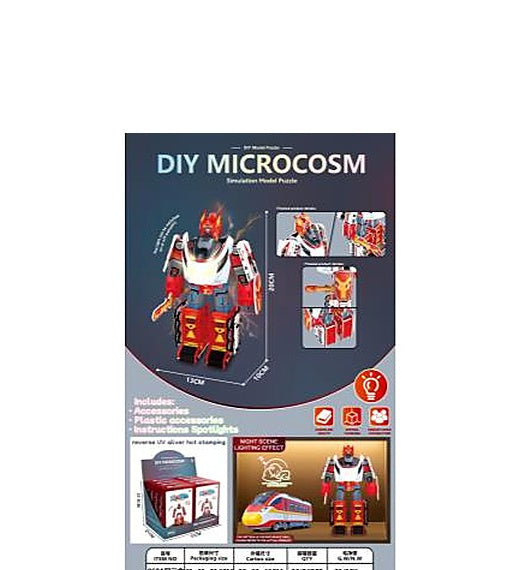 Micro World 3D Puzzle Robot with Lights