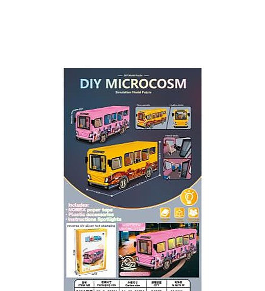 Micro World 3D Puzzle Car Model with Lights