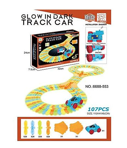 Electric Luminous Track Car