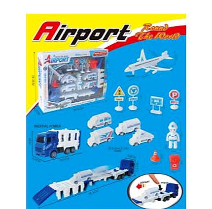 Foldable Friction Catapult Track Car Set