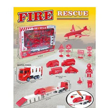 Foldable Friction Catapult Track Car Set