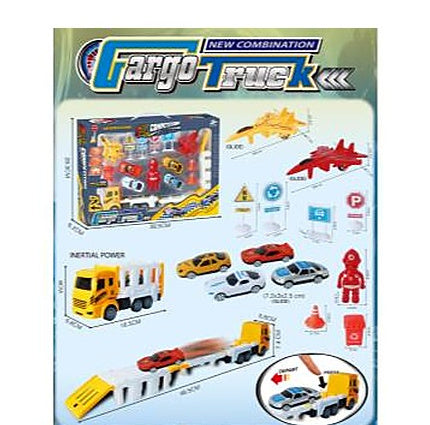 Foldable Friction Catapult Track Car Set