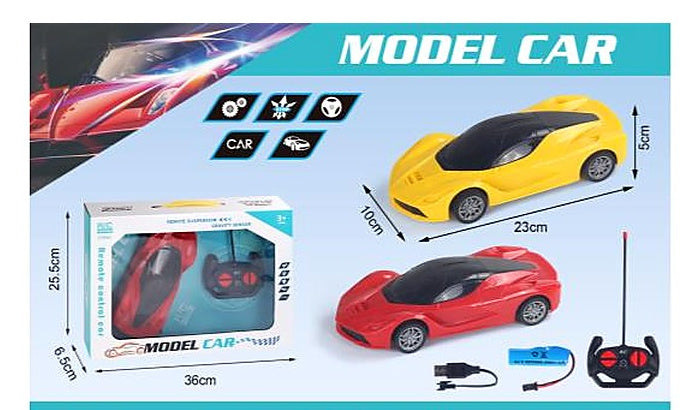 1:18 4-Channel Remote Control Sports Car with USB Charging Cable & Rechargeab...